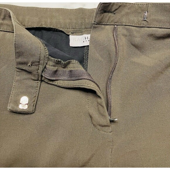 Sag Harbor Stretch Petite Womens Dark Green Dress Pants Size 14P - Picture 3 of 6